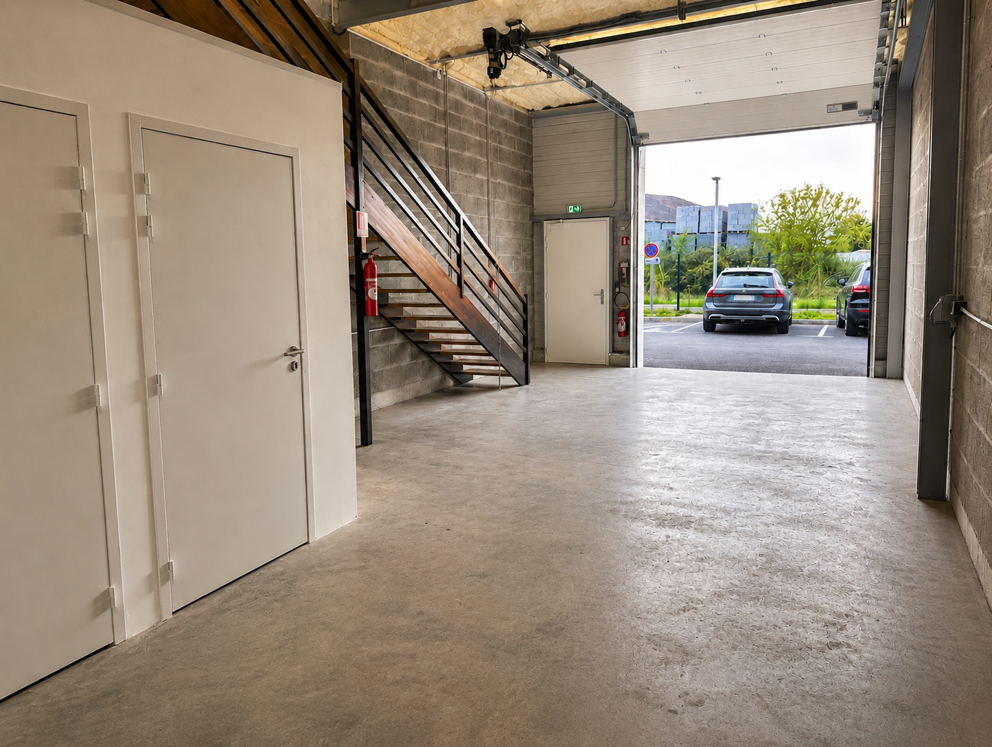 Espace stockage et bureau de 96 m² avec terrasse à Brest Ouest