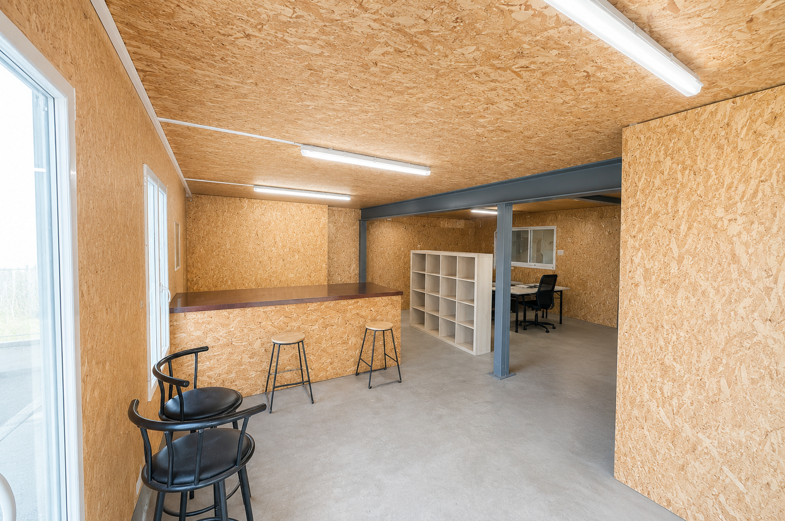 Entrepôt privatif 280 m² avec bureaux climatisés à Escource dans les Landes