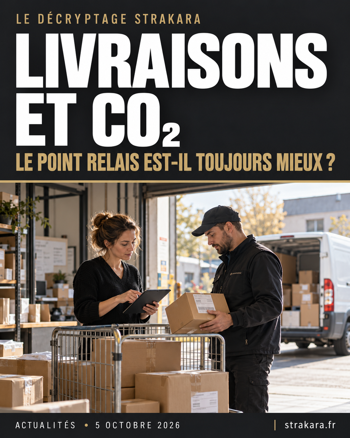 Illustration de professionnels organisant des colis dans un espace de stockage.